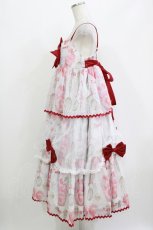 画像2: babyblue（海外ロリータブランド） / ストロベリージャンパースカートセット XL オフ H-26-04-28-007-PU-OP-NS-ZH (2)