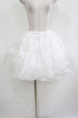 画像1: axes femme kawaii / オーガンジーパニエ M 白 H-26-04-28-081-AX-SK-NS-ZH (1)