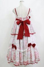 画像3: babyblue（海外ロリータブランド） / ストロベリージャンパースカートセット XL オフ H-26-04-28-007-PU-OP-NS-ZH (3)
