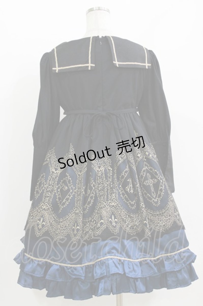 画像3: ALICE and the PIRATES / A/Pオパール聖歌隊ワンピース Free ブラック/ブルー H-26-04-28-001-PA-OP-NS-ZH (3)