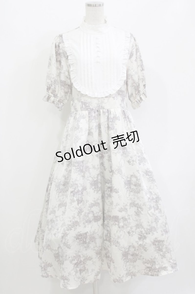 画像1: m petit by misako / AM*トワルドジュイワンピース L オフ H-26-04-28-012-LO-OP-NS-ZH (1)