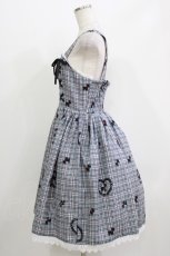 画像2: axes femme kawaii / おさんぽテリア柄ジャンスカ M グレー H-26-04-28-002-AX-OP-NS-ZH (2)