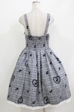 画像3: axes femme kawaii / おさんぽテリア柄ジャンスカ M グレー H-26-04-28-002-AX-OP-NS-ZH (3)