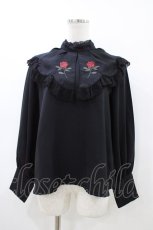 画像1: Lumiebre / ローズブラウス  黒 H-26-04-29-036-LO-BL-AK-ZH (1)