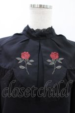 画像3: Lumiebre / ローズブラウス  黒 H-26-04-29-036-LO-BL-AK-ZH (3)