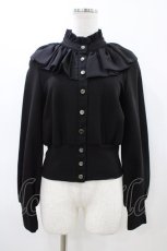 画像1: abilletage / フリルカーディガン  黒 H-26-04-29-037-GO-TO-AK-ZH (1)