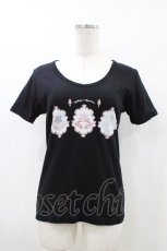 画像1: abilletage / abilletage×okappalover Tシャツ  黒/corset H-26-04-29-039-GO-TO-AK-ZH (1)