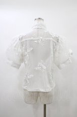 画像2: Triple fortune / 刺繍ブラウス(半袖) L 白 H-26-04-29-042-EL-BL-AK-ZH (2)