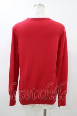 画像2: Jane Marple Dans Le Salon / グログランリボンウールカーディガン  レッド H-26-04-29-044-JM-TO-KB-ZH (2)