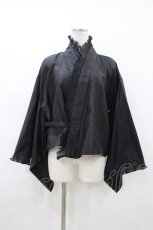 画像1: Spider Lily / プリーツフリル浴衣ブラウス  黒 H-26-04-29-050-GO-BL-AK-ZH (1)