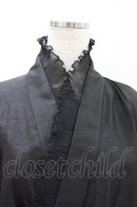 画像3: Spider Lily / プリーツフリル浴衣ブラウス  黒 H-26-04-29-050-GO-BL-AK-ZH (3)