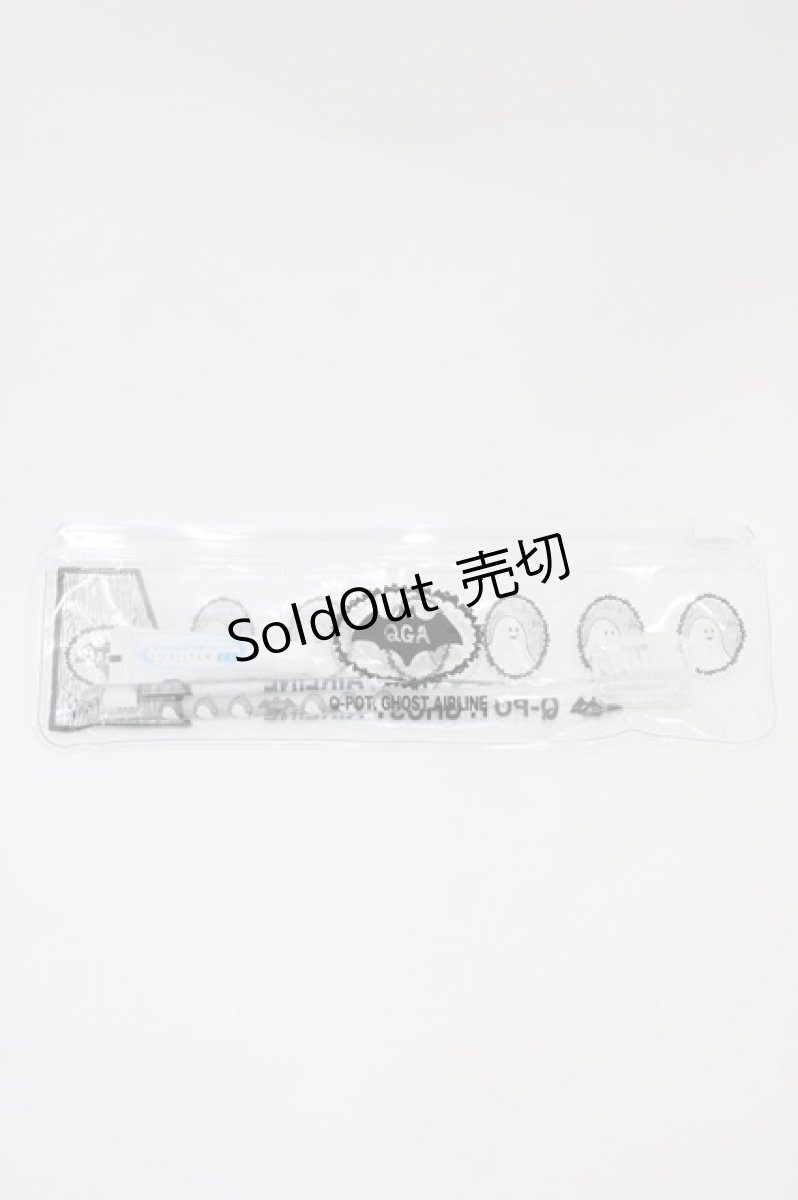 画像2: Q-pot. / GHOST AIRLINE歯ブラシ＆ポーチセット   H-26-04-29-007-QP-ZA-AK-ZH (2)