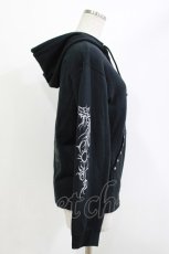 画像2: Sixh / プリントZIPパーカー  ブラック H-26-04-29-1029-HN-TO-KB-ZH (2)