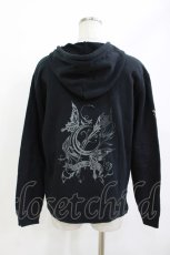 画像3: Sixh / プリントZIPパーカー  ブラック H-26-04-29-1029-HN-TO-KB-ZH (3)