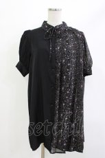 画像1: jouetie / プリーツドッキングミニワンピース  ブラック H-26-04-29-1031-EL-OP-KB-ZH (1)