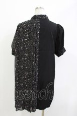 画像2: jouetie / プリーツドッキングミニワンピース  ブラック H-26-04-29-1031-EL-OP-KB-ZH (2)