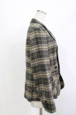 画像2: Jane Marple Dans Le Salon / ウールチェックジャケット  ブラウン H-26-04-29-1034-JM-JA-KB-ZH (2)