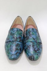 画像1: YOSUKE / フラットローファー 24.0 ブルーコンビ H-26-04-29-1005-PU-SH-KB-ZH (1)