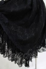 画像4: MARBLE / 前短・後長V字フリル重ねレース付きスカート  ブラック H-26-04-29-1012-GO-SK-KB-ZH (4)