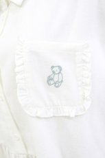 画像4: merry jenny / bearポケットシャツワンピース  白 H-26-04-29-1014-LO-OP-KB-ZH (4)