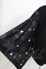 画像3: NieR Clothing / 着物風袖ZIPパーカー  黒×白 H-26-04-29-1015-PU-TO-KB-ZH (3)