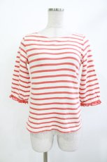 画像1: Emily Temple cute / フリルボーダートップス  オレンジ H-26-04-29-1018-ET-TO-KB-ZH (1)