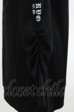 画像4: SEX POT ReVeNGe / ギャザースリーブプリントカットソー M ブラック H-26-04-29-1020-SP-TO-KB-ZH (4)