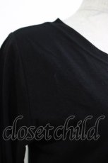 画像5: SEX POT ReVeNGe / ギャザースリーブプリントカットソー M ブラック H-26-04-29-1020-SP-TO-KB-ZH (5)