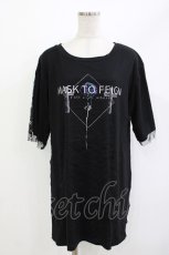 画像1: SEX POT ReVeNGe / プリントメッシュレイヤードロングカットソー L ブラック H-26-04-29-1022-SP-TO-KB-ZH (1)