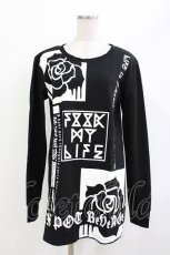 画像1: SEX POT ReVeNGe / プリントロングカットソー M ブラック H-26-04-29-1023-SP-TO-KB-ZH (1)