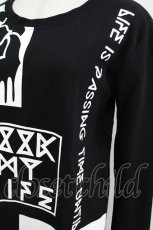 画像4: SEX POT ReVeNGe / プリントロングカットソー M ブラック H-26-04-29-1023-SP-TO-KB-ZH (4)