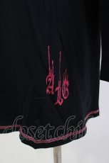 画像4: ALGONQUINS / プリントロングカットソー  黒×ピンク H-26-04-29-1025-AL-TO-KB-ZH (4)