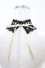 画像2: ATELIER PIERROT / 梯子レースチョーカー  黒×金 H-26-04-29-009-EL-ZA-AK-ZH (2)