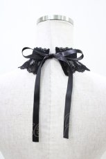 画像2: ATELIER PIERROT / 十字架レースチョーカー  黒 H-26-04-29-010-EL-AC-AK-ZH (2)