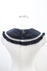 画像2: petitabille / 【otona】secret keyラウンド付け襟  黒 H-26-04-29-014-0-ZA-AK-ZH (2)