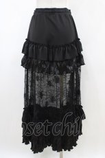画像2: Qutie Frash / クモメッシュロングスカート  黒 H-26-04-29-021-QU-SK-AK-ZH (2)