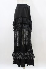 画像3: Qutie Frash / クモメッシュロングスカート  黒 H-26-04-29-021-QU-SK-AK-ZH (3)
