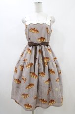 画像1: Emily Temple cute / BonCroissantノースリーブワンピース  モカ H-26-04-29-024-ET-OP-KB-ZH (1)