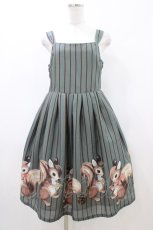 画像1: Emily Temple cute / NUTS univ.プレーンノースリーブワンピース M グリーン H-26-04-29-025-ET-OP-AK-ZH (1)