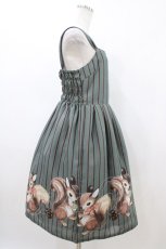 画像3: Emily Temple cute / NUTS univ.プレーンノースリーブワンピース M グリーン H-26-04-29-025-ET-OP-AK-ZH (3)