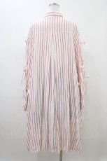 画像2: Candy Stripper / WITH RIBBON SHIRTワンピース  ピンク H-26-04-29-026-PU-OP-KB-ZH (2)