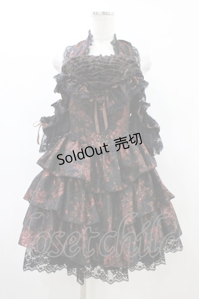 画像1: MARBLE / 総フリルロマンティックドレス  茶 H-26-04-29-027-GO-OP-AK-ZH (1)