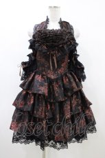 画像1: MARBLE / 総フリルロマンティックドレス  茶 H-26-04-29-027-GO-OP-AK-ZH (1)