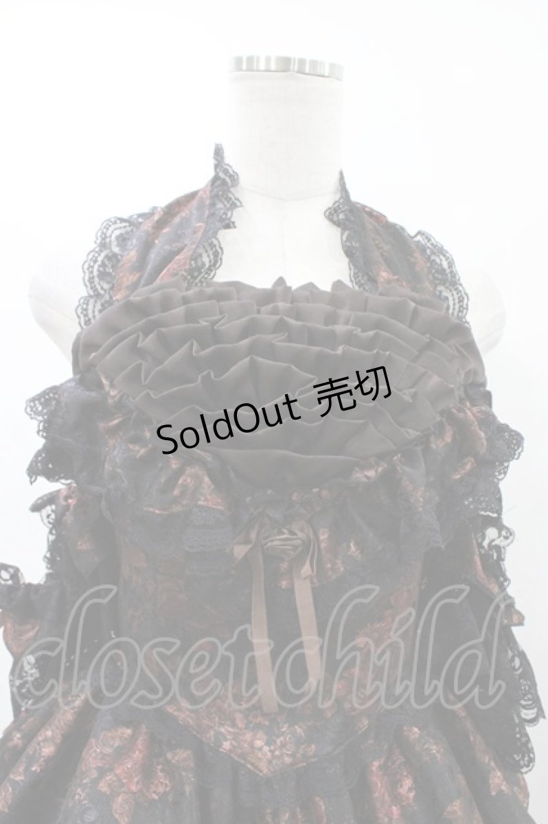 画像4: MARBLE / 総フリルロマンティックドレス  茶 H-26-04-29-027-GO-OP-AK-ZH (4)