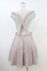 画像2: Secret Honey / サスペンダーチェックスカート Free ピンク H-26-04-30-031-CA-SK-NS-ZH (2)