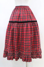 画像2: heavenly garden / タータンチェックスカート+クリップ Free レッド H-26-04-30-033-GO-SK-NS-ZH (2)