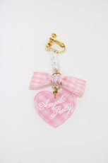 画像1: Angelic Pretty / Lovelyギンガムイヤリング  ピンク H-26-04-30-006-AP-AC-YZ-ZH (1)