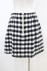 画像2: Ank Rouge / 起毛チェックスカート M ブラック H-26-04-30-039-CA-SK-NS-ZH (2)