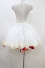 画像2: Boguta / オーガンジー花パニエ(45cm丈) Free 白 H-26-04-30-042-0-SK-NS-ZH (2)