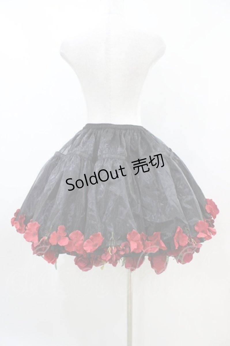 画像2: Boguta / オーガンジー花パニエ(45cm丈) Free ブラック H-26-04-30-043-0-SK-NS-ZH (2)